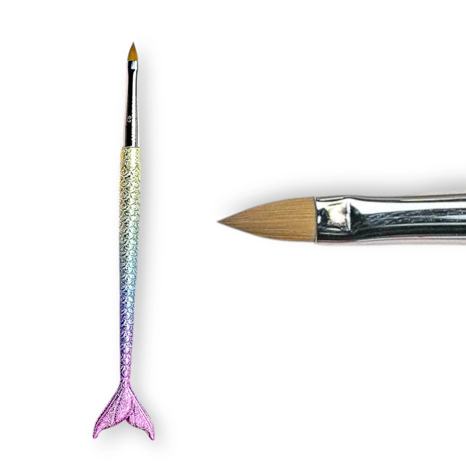 PINCEL RESINA 3D ESCULPIDA #2 MANGO SIRENA