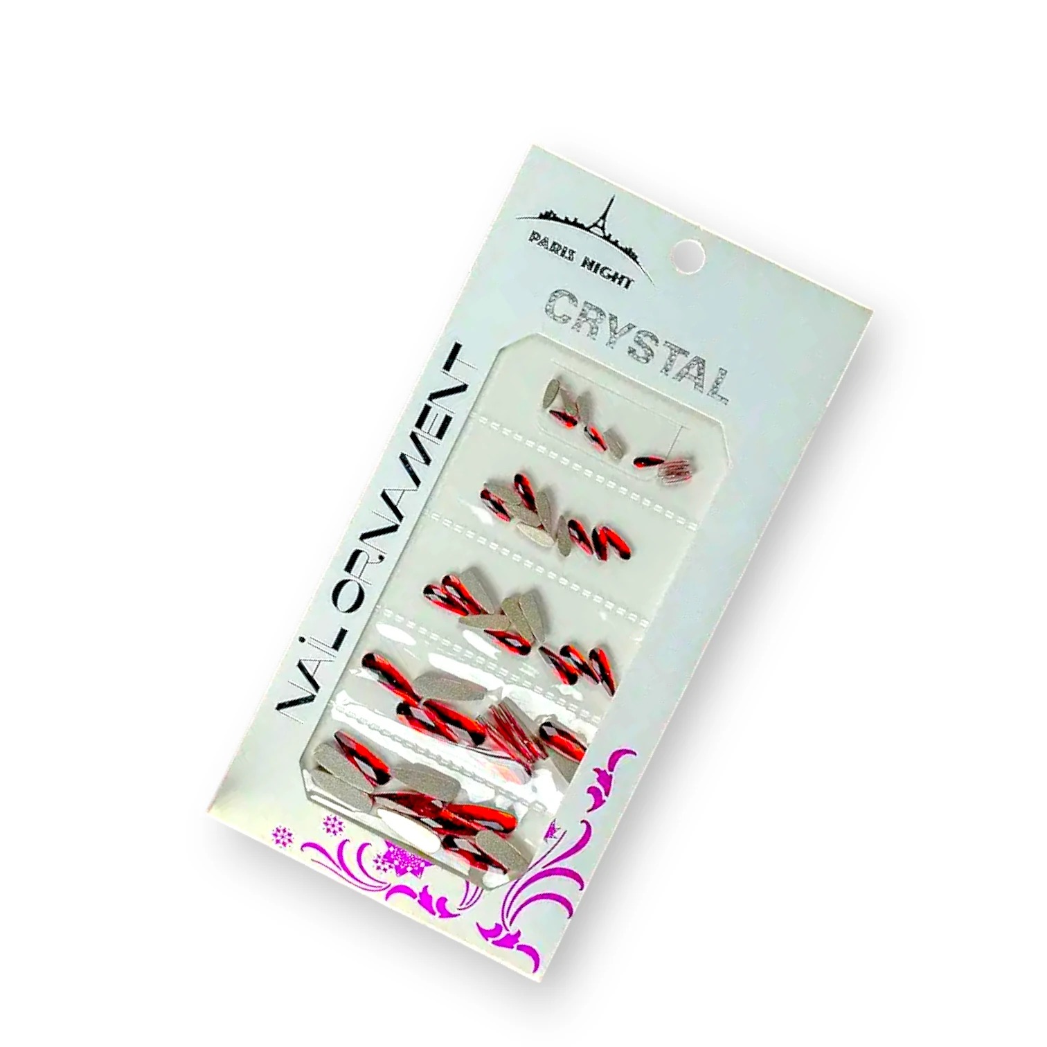 CRISTAL GOTA LARGA ROJO