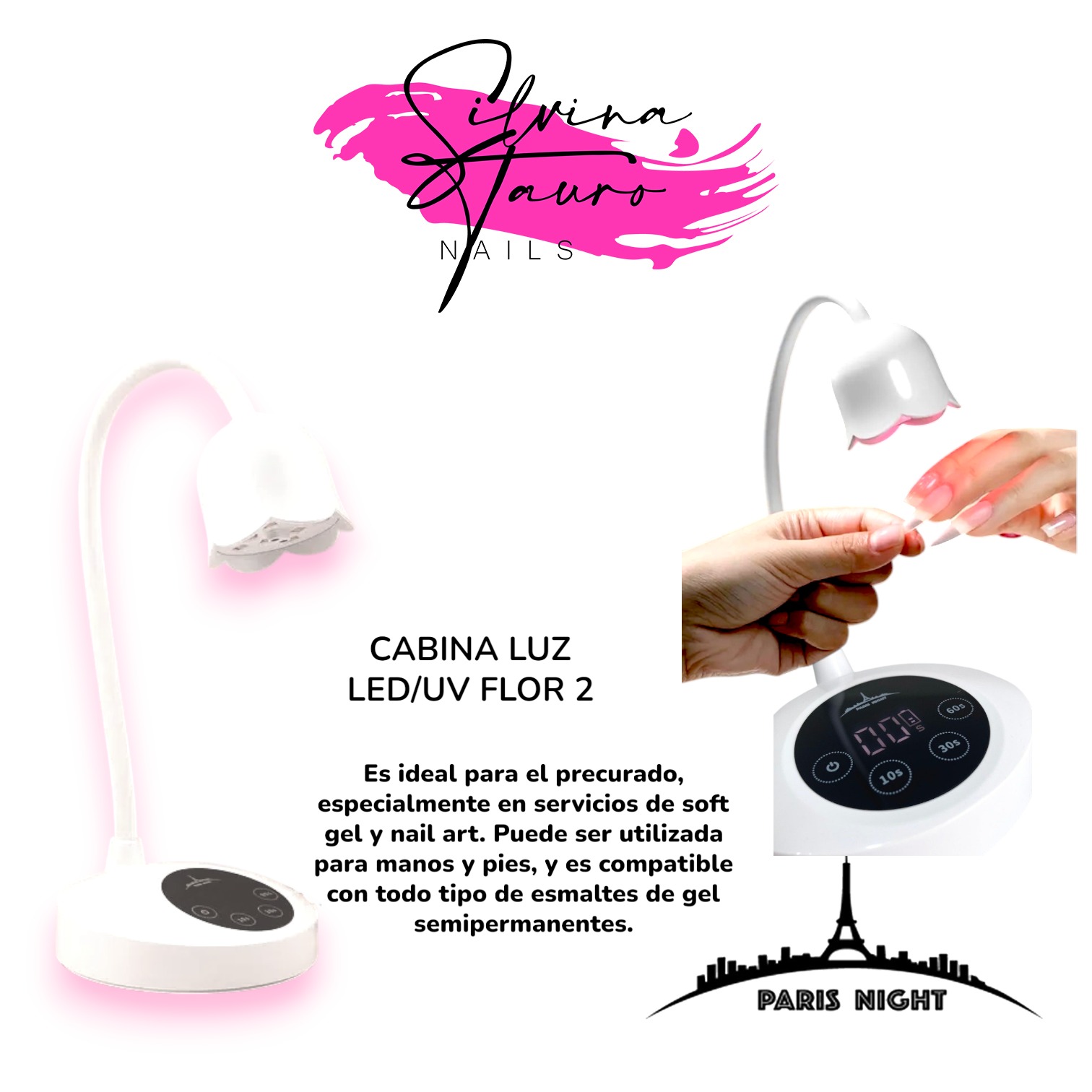 CABINA LUZ LED/UV FLOR 2