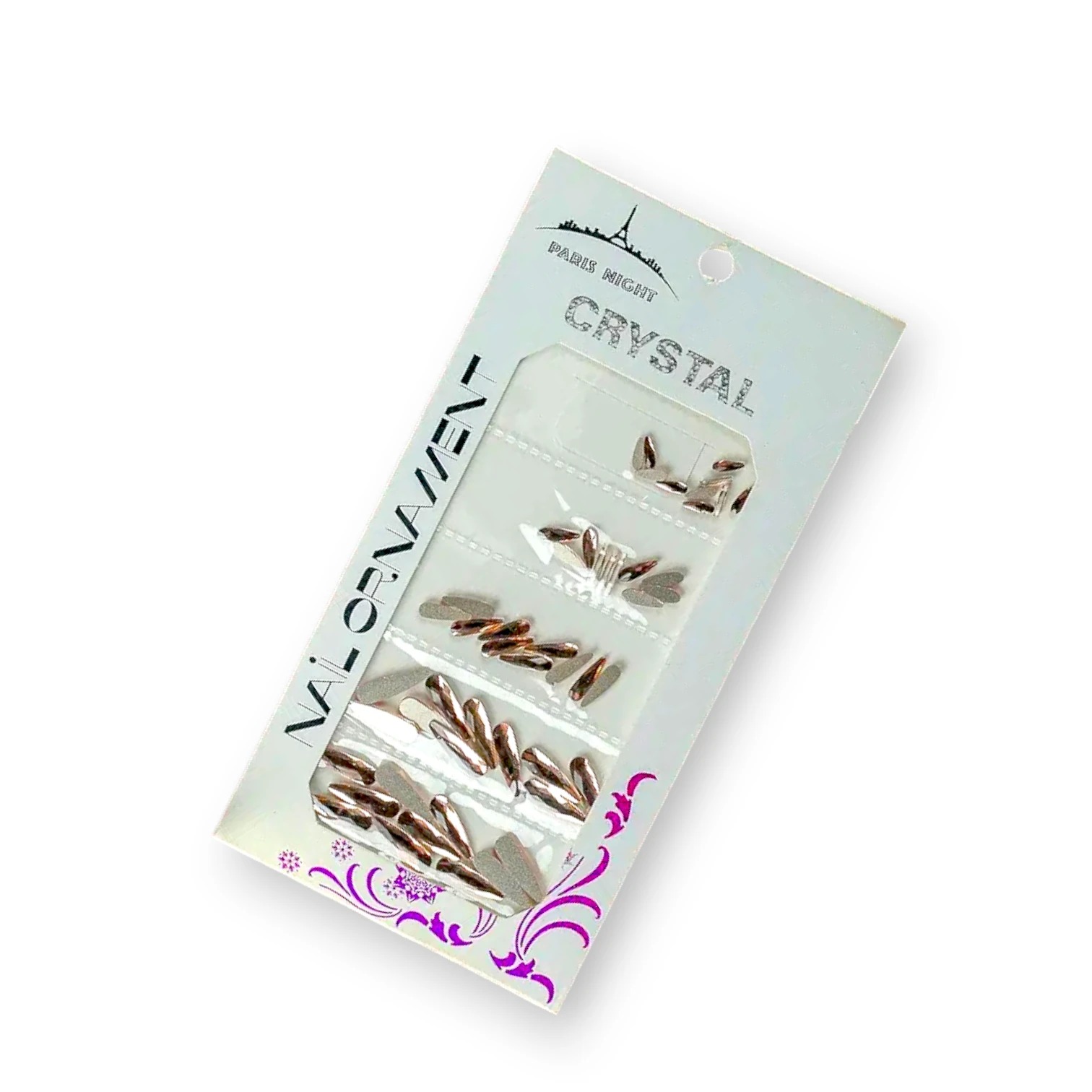 CRISTAL GOTA LARGA BRONCE