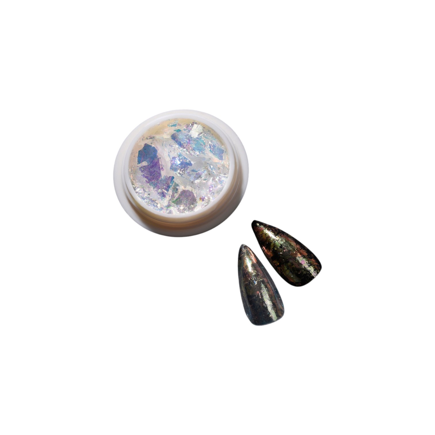 POLVO GLITTER EFECTO HIELO AURORA 008