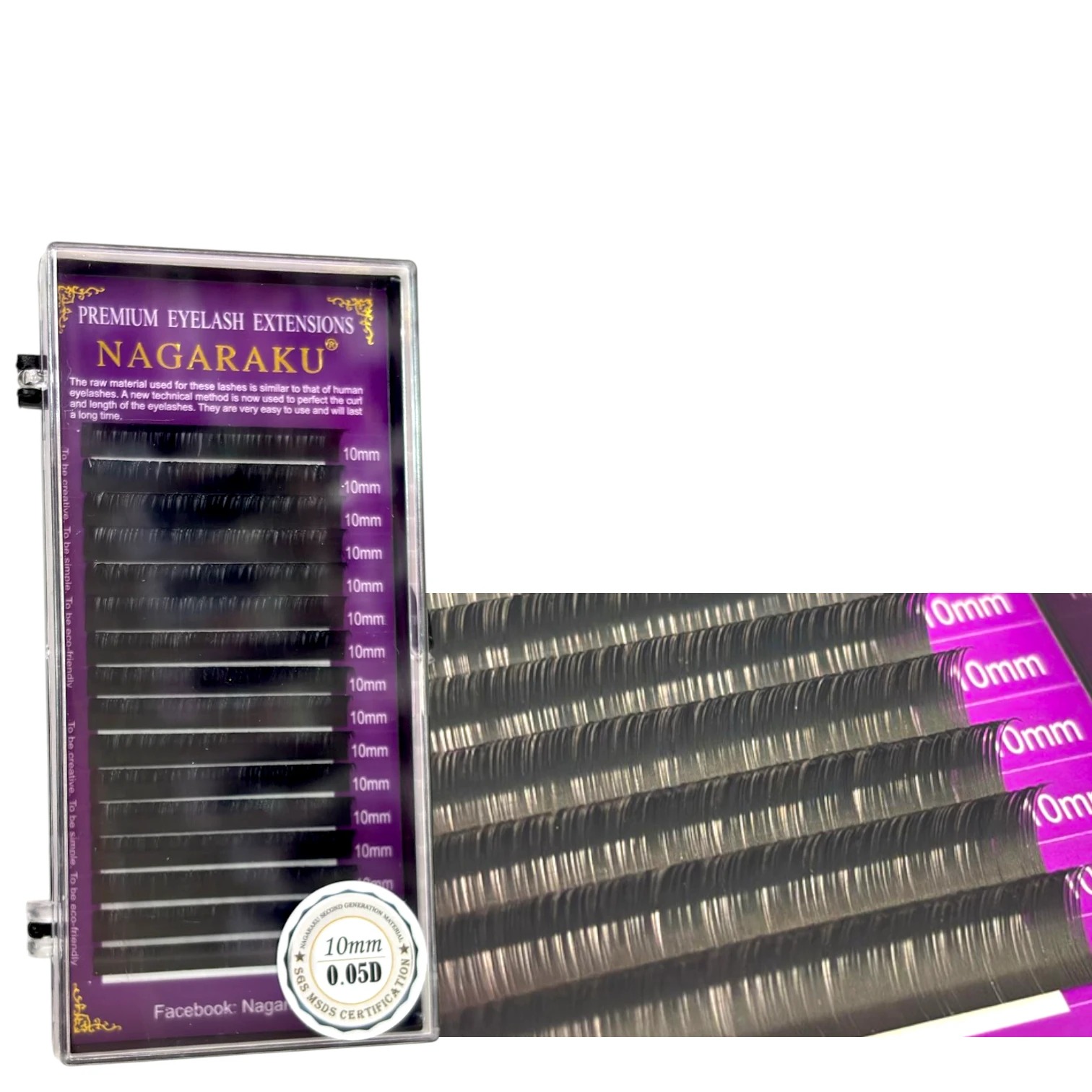 PESTAÑAS PXP NAGARAKU 5D 10MM
