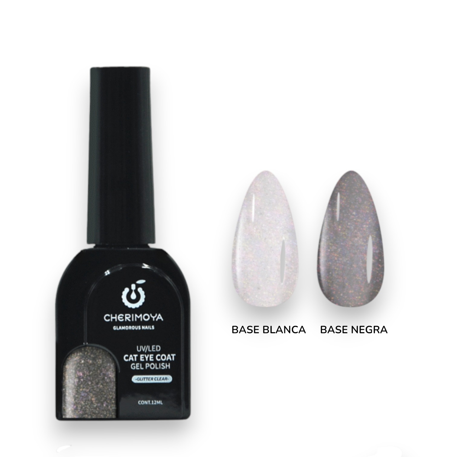 OJO DE GATO GLITTER CLEAR