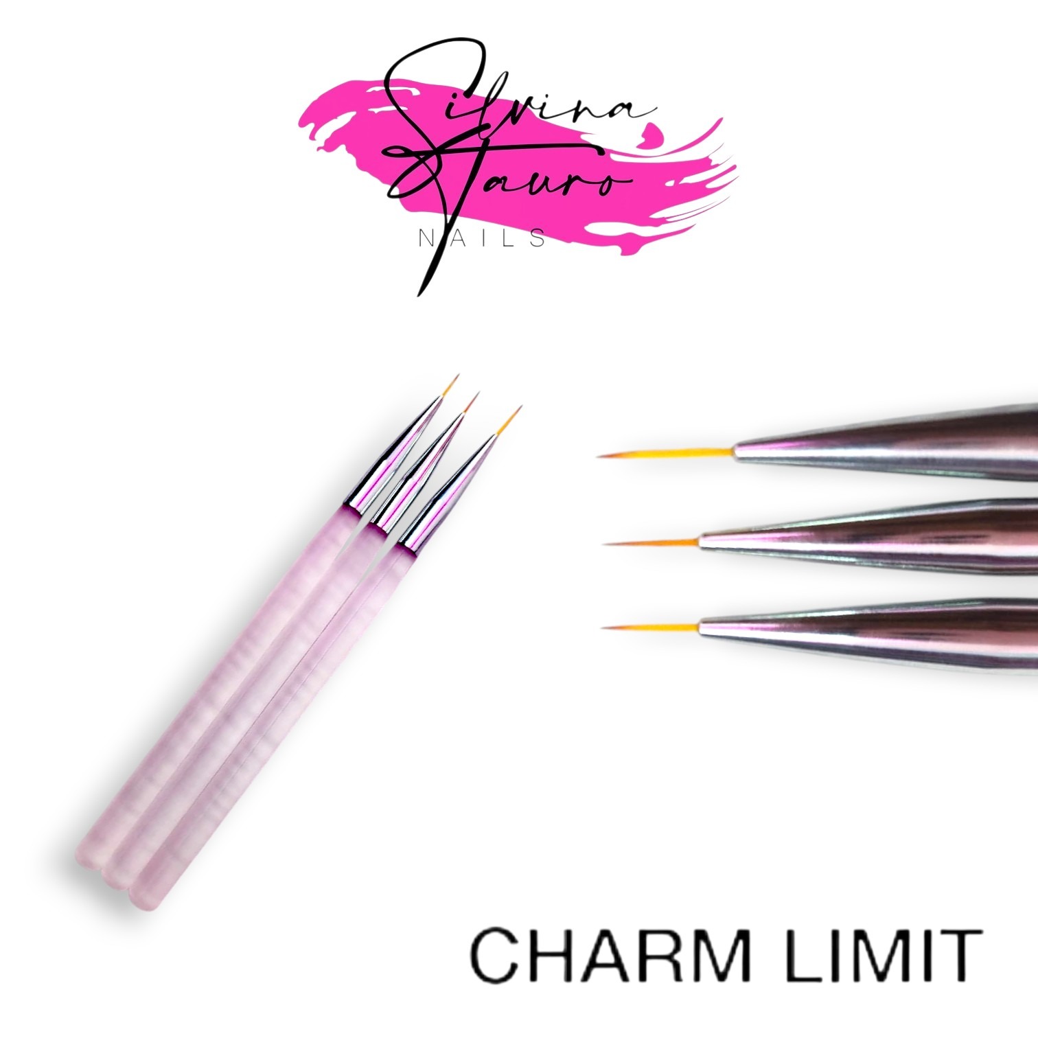 PINCELES X3 LINER CHARM LIMIT MANGO ROSA