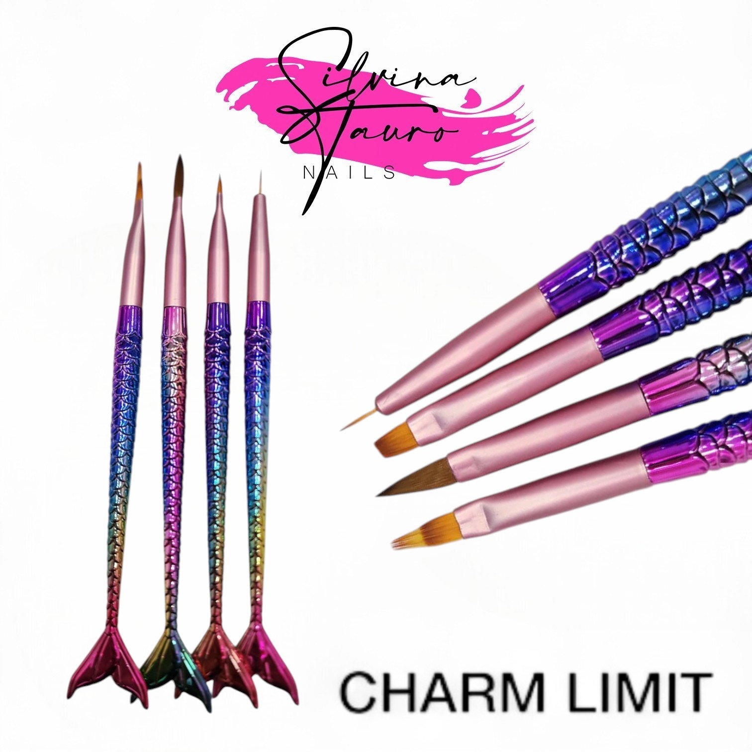 PINCELES X4 CHARM LIMIT MANGO COLA DE SIRENA