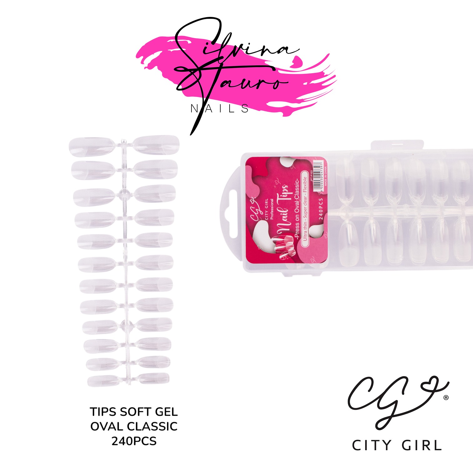 TIPS SOFT GEL x240 CITYGIRL OVAL CLASSIC