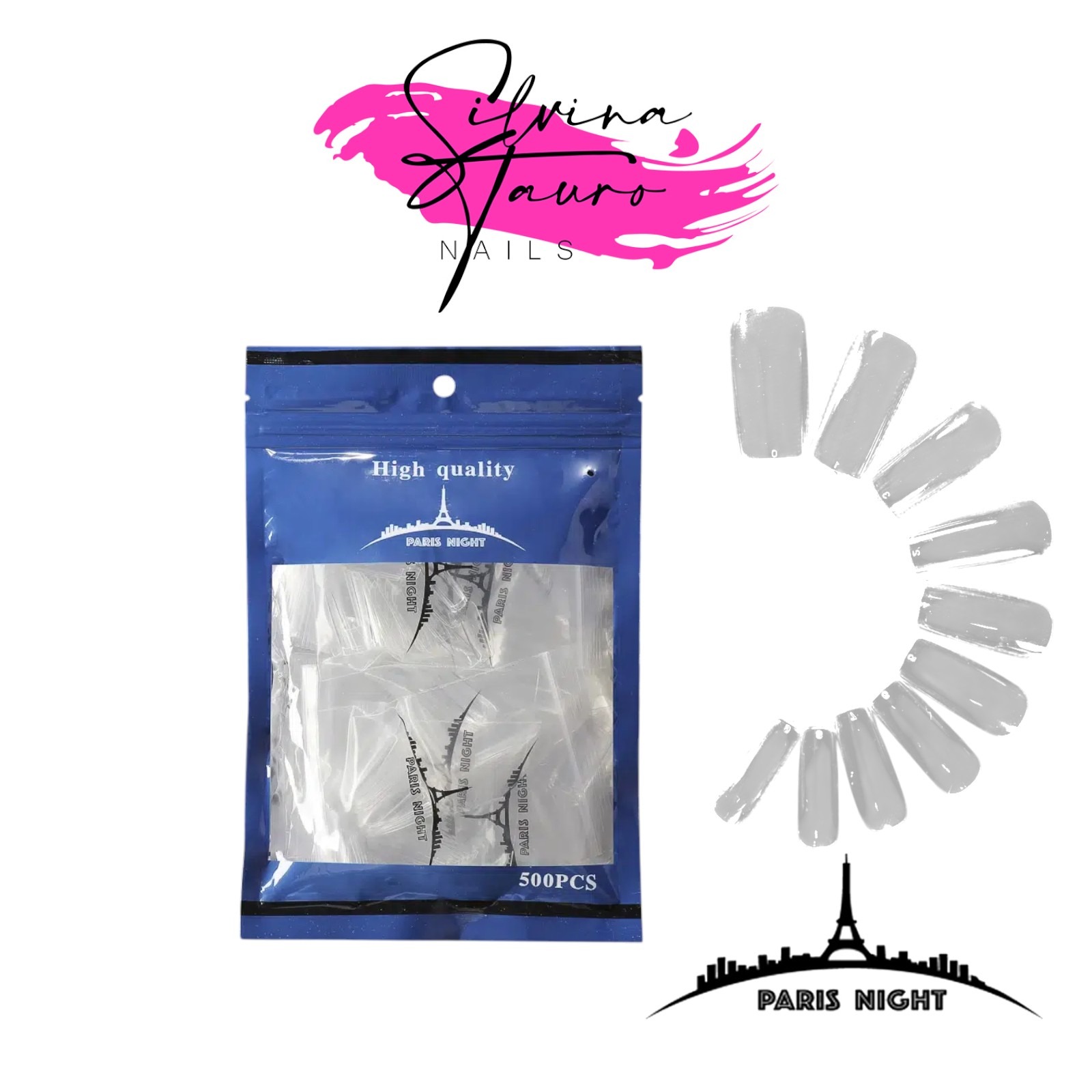 TIPS SOFT GEL BOLSA AZUL/PRELIMADA PARIS X500 CUADRADA