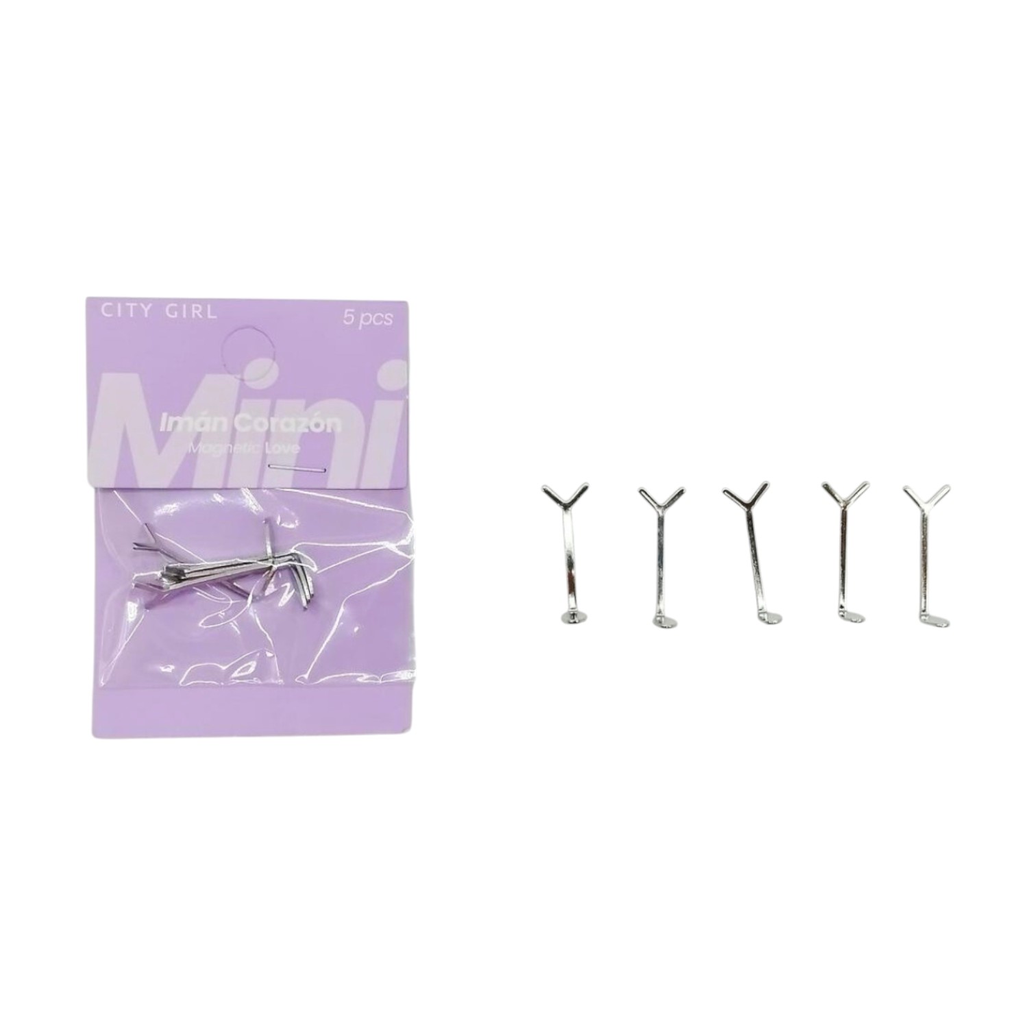 ACCESORIOS PARA IMAN CAT EYE FORMA CORAZON X5
