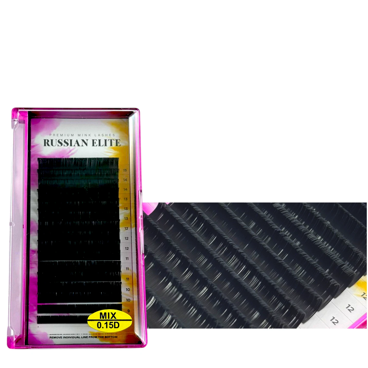 EXTENSIONES RUSSIAN D 0,15 MIX X16 LINEAS