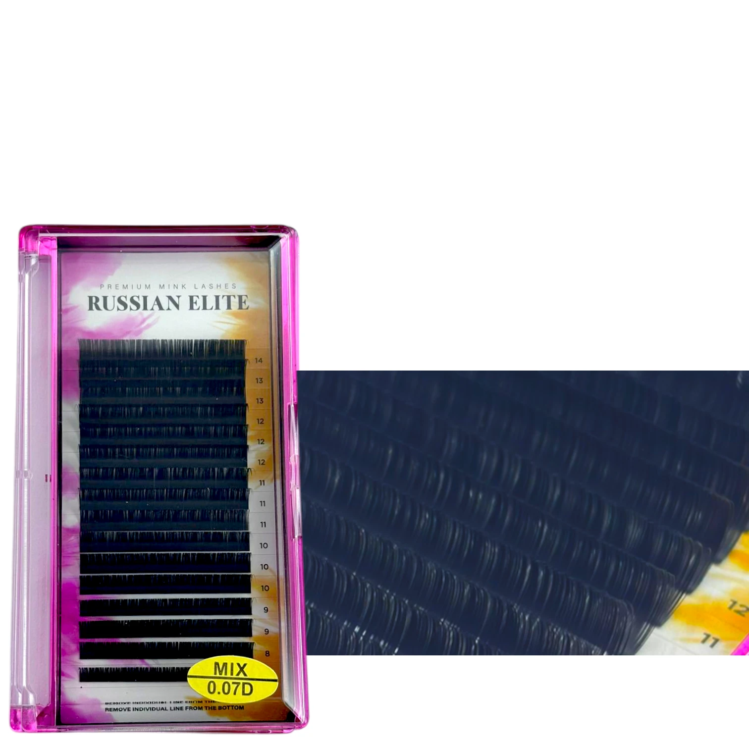 EXTENSIONES RUSSIAN D 0,07 MIX x 16 LINEAS