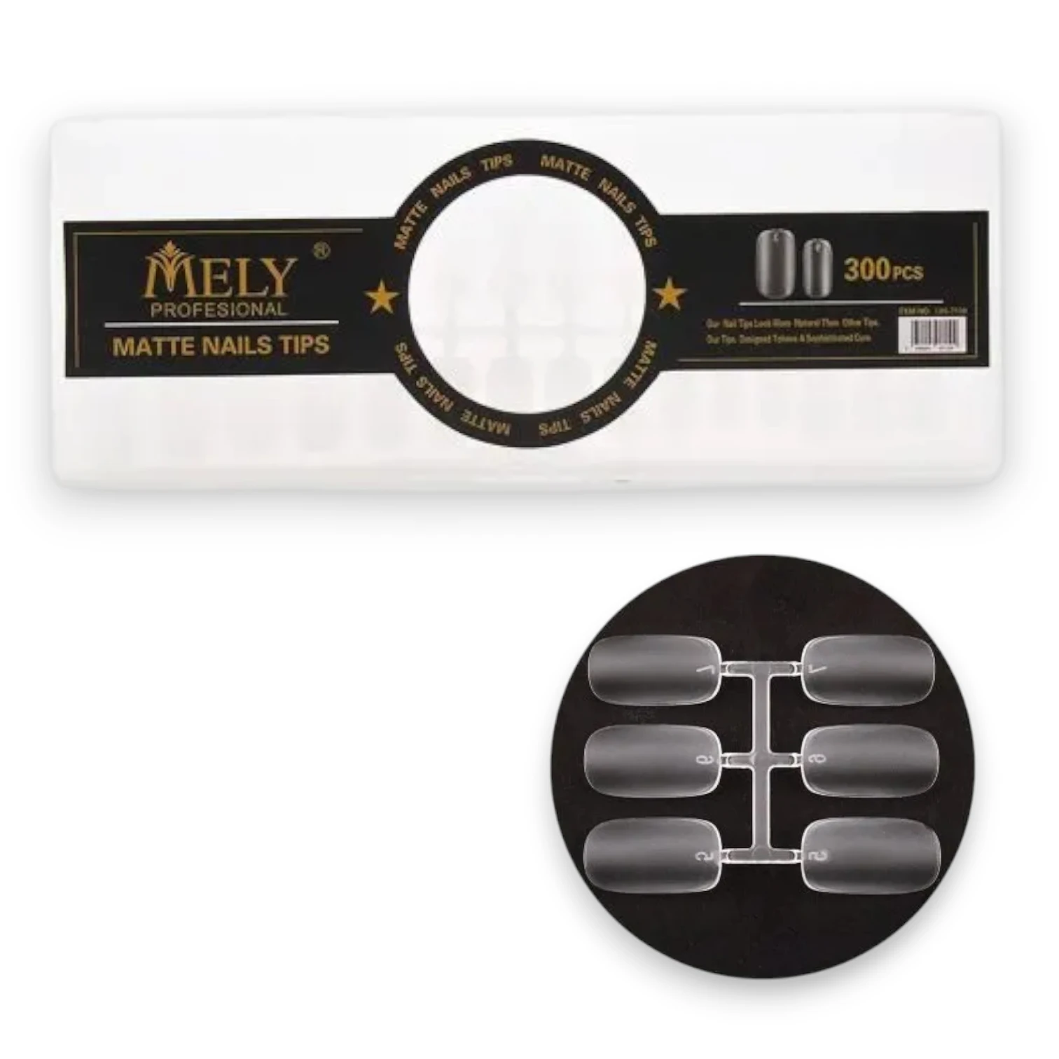 UÑAS PARA SOFT GEL CUADRADAS MATTE MELY