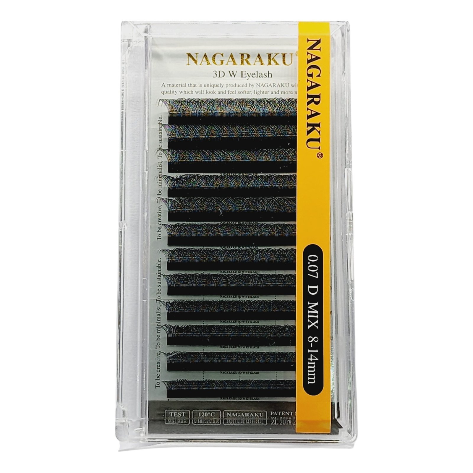 PESTAÑAS NAGARAKU 3DW 0.07 D MIX 8-14MM